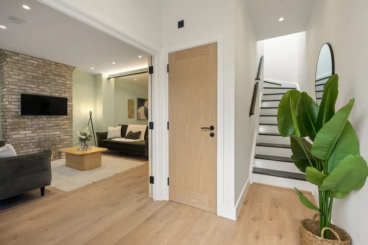 Barb Mews hallway and staircase