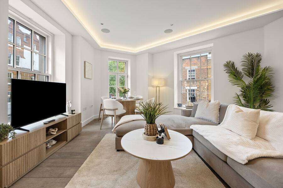 1 Bedroom Apartment kitchen and living space